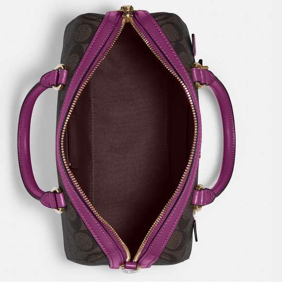 NWT Coach Rowan Satchel in signature Canvas - Picture 4 of 12